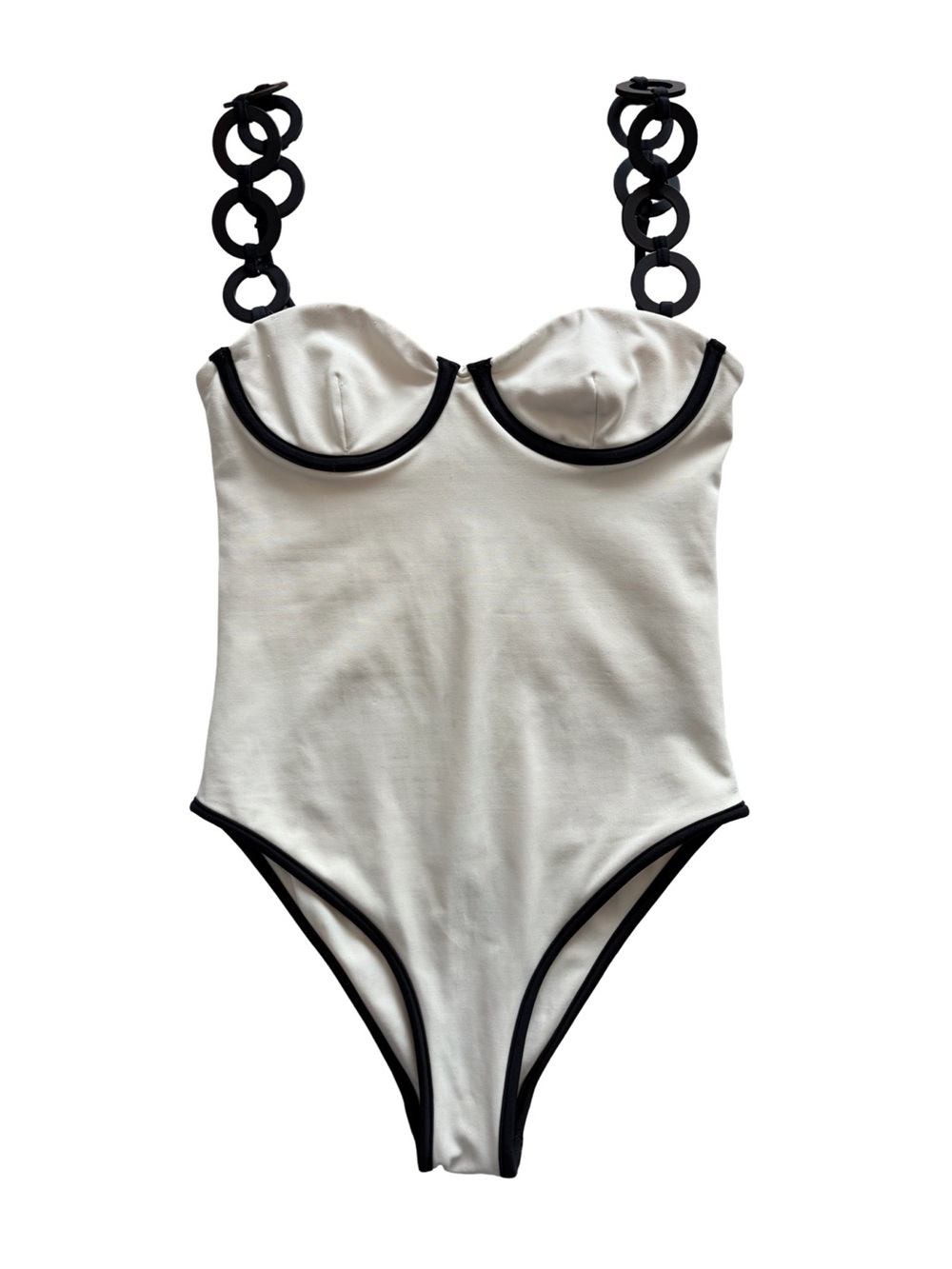 Saudade De Você White Night One Piece Swimsuit Size S - Picture 5 of 9
